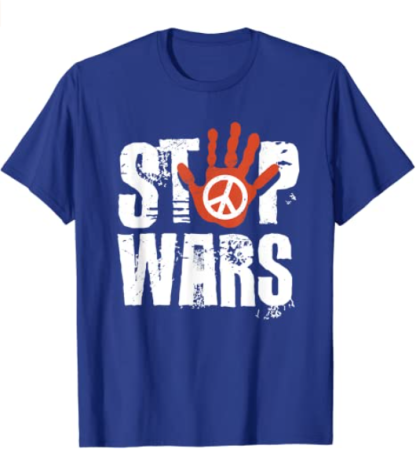 Stop Wars Peace Sign T-Shirt-xinru shop