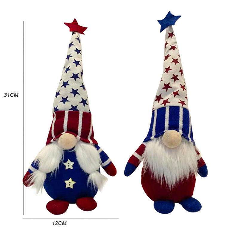 Independence Day Patriotic Gnome Desktop Decoration-xinru