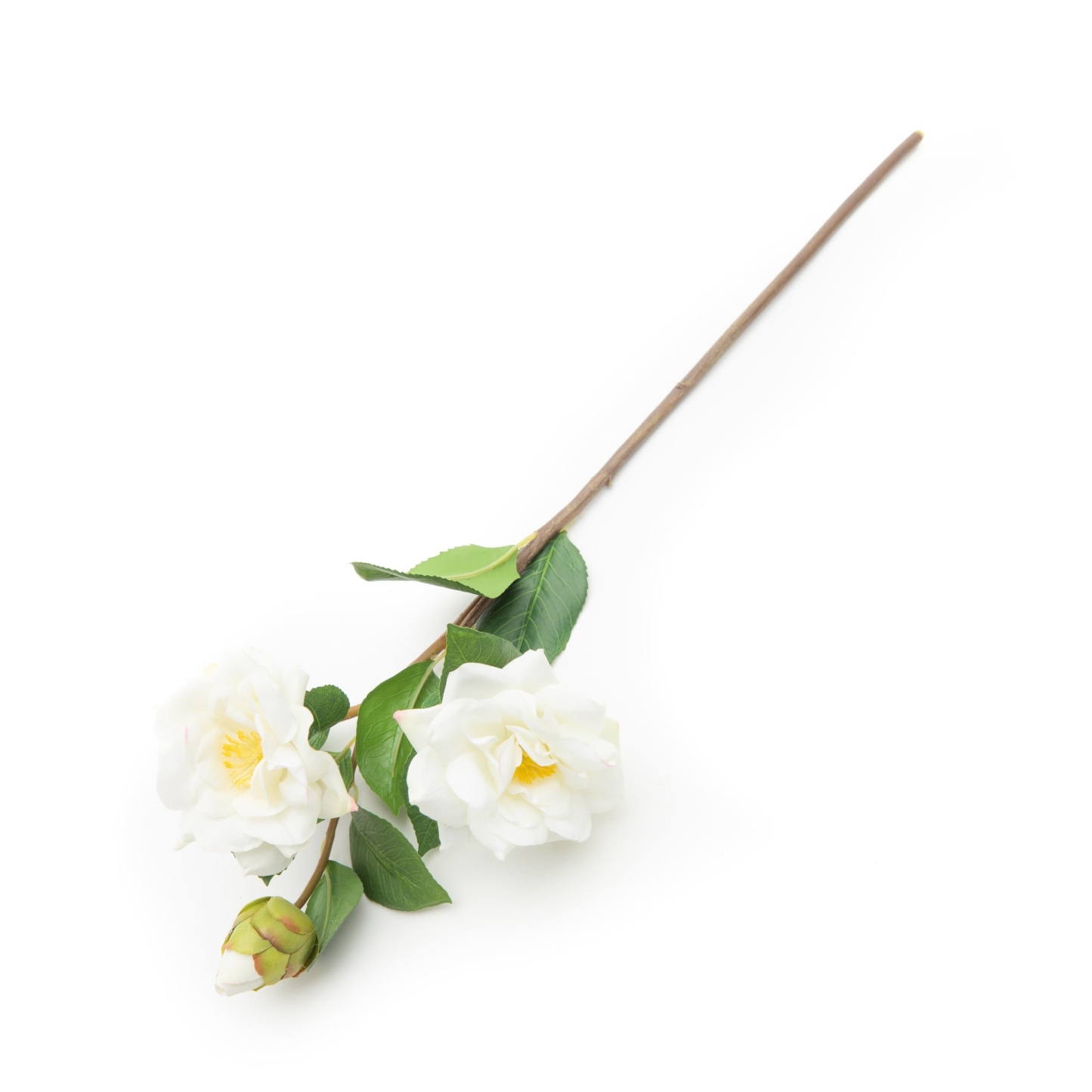 White Camellia Spray 21.5"-xinru shop