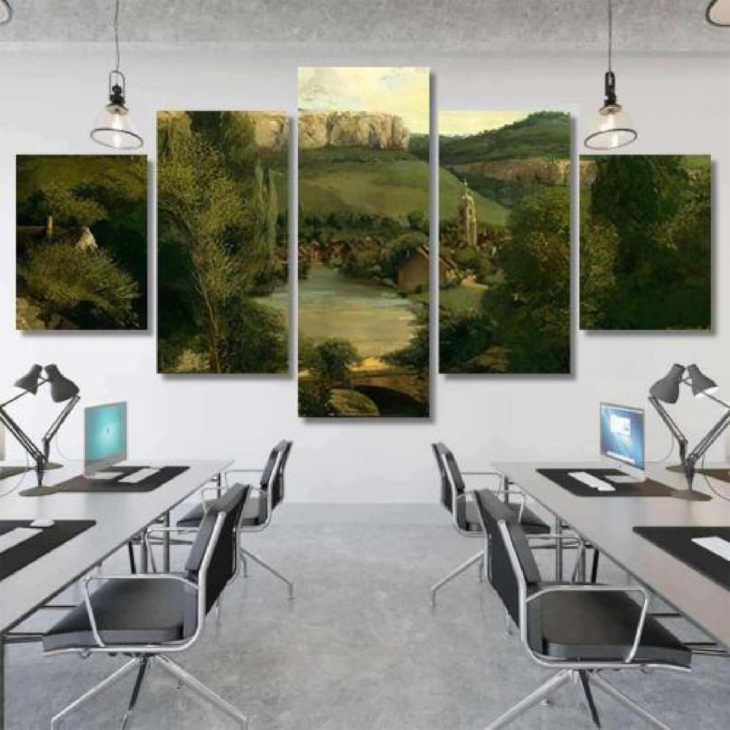 View Ornans by Gustave Courbet-xinru shop