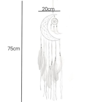 Moon Dreamcatcher Wall Hanging Ornament-xinru shop