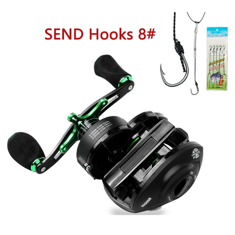 8.1:1High Speed Fishing Reel 8KG Max Drag Reinforced Reel-xinru