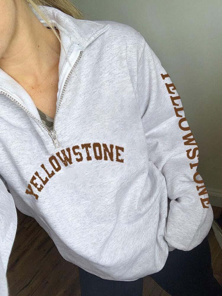 Kesicily Women's Yellowstone Dutton Ranch Tv Fan Zip Sweatshirt-xinru shop