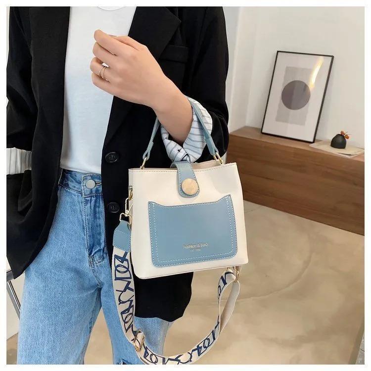 人気のオールマッチショルダーバッグバケットバッグ-xinru shop