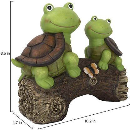 Outdoor Decor LED Turtles Figurin Solar Light Cartoon Ornament-xinru