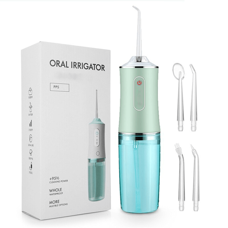Portable Dental Water Irrigator Usb Rechargeable 4 Jet Tips-xinru