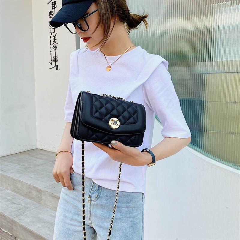 シンプルなワンショルダーチェーンバッグメッセンジャーバッグ-xinru shop