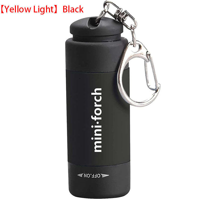 Mini Keychain Bag Torch USB Rechargeable LED Light Flashlight Lamp Waterproof-xinru