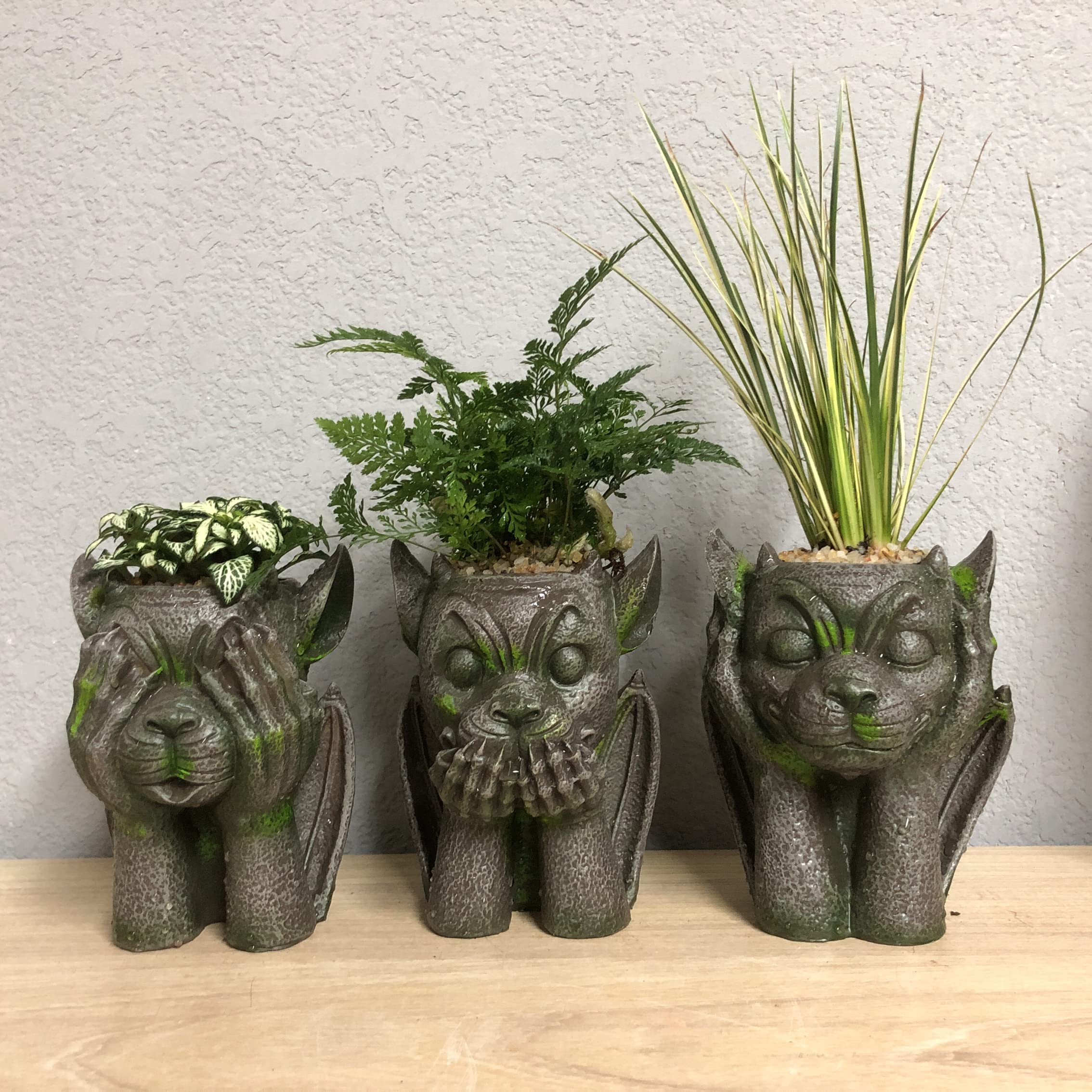3 Styles Funny Resin Garden Plant Pot-xinru