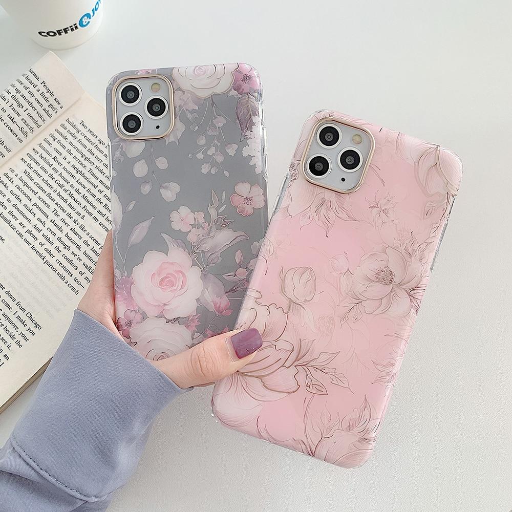 Vintage Watercolor Flower Case-xinru