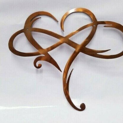 Steel Infinity Heart Wall Decor Metal Wall Art Unique Gift-xinru