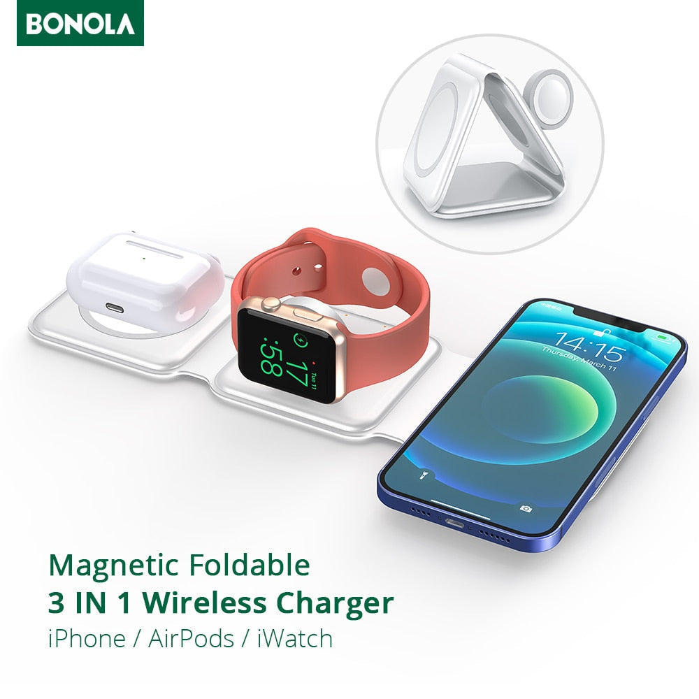 3 in 1 Foldable Wireless Charger-xinru