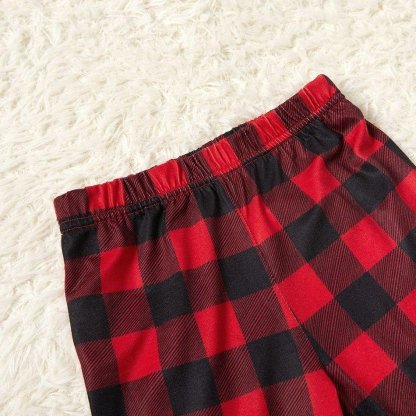 Plus Size Family Matching Plaid Car Carry Christmas Tree Pajamas Sets-xinru shop
