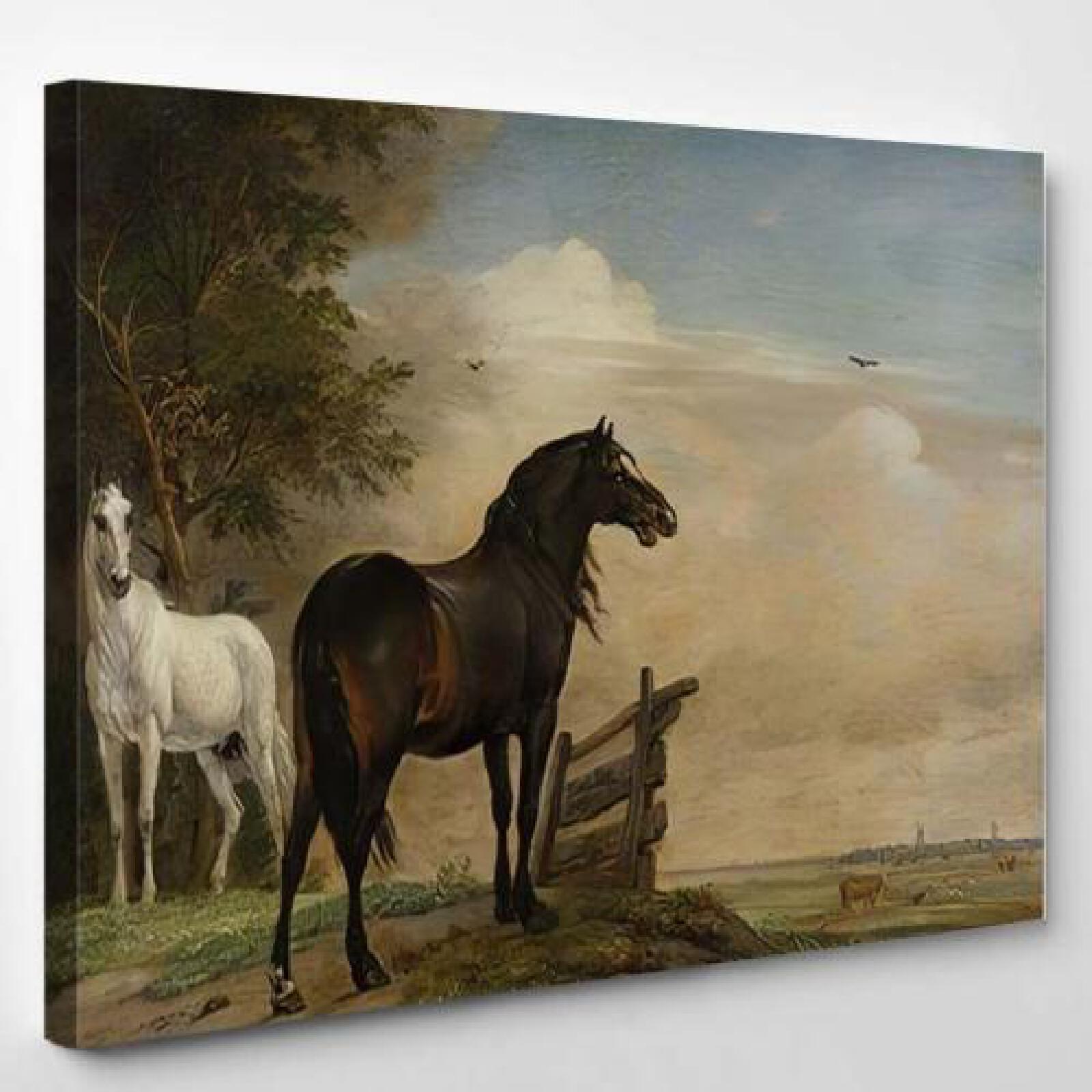 Two Horses Meadow Near Gate-xinru shop