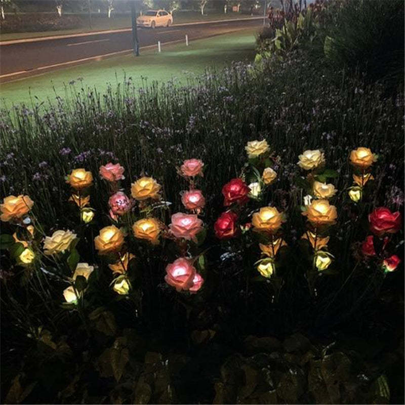 Artificial Rose Solar Outdoor Garden Light-xinru