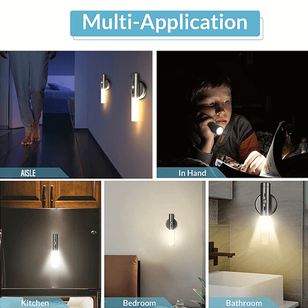 Led Magnetic Auto Motion Sensor Light Portable No Plug Lamp-xinru