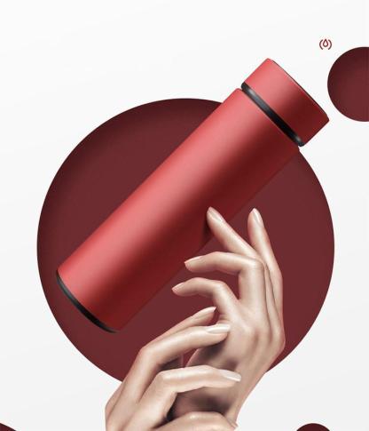 Intelligent Insulated Thermos Bottle with Temperature Display-xinru