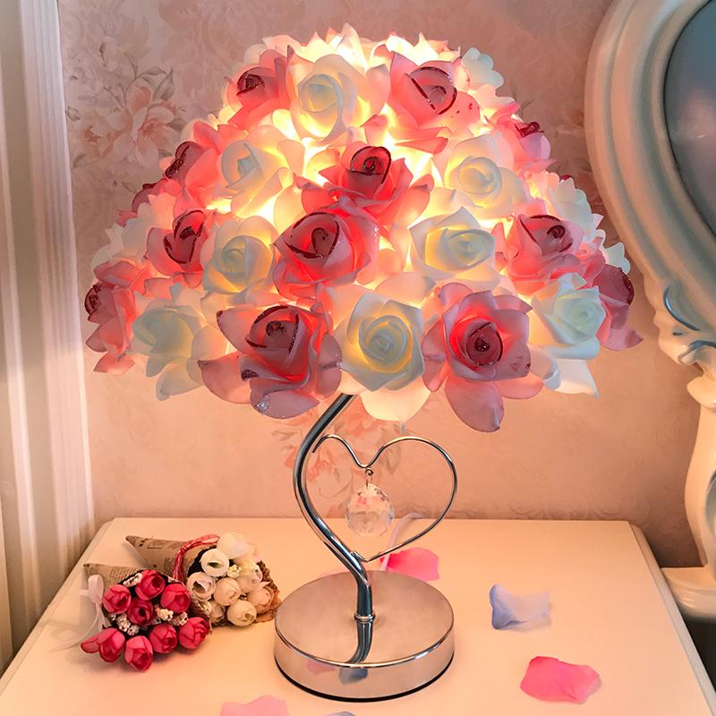 Rose Bouquet Lamp Sparkly Trees Table Lights-xinru shop