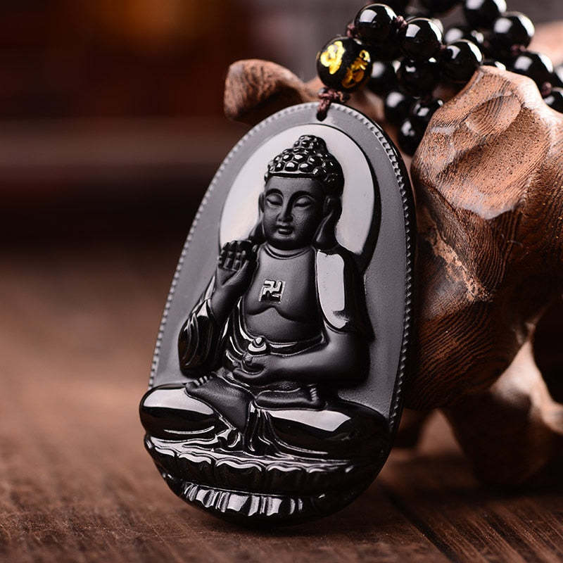 Tibetan Black Obsidian Amulet-xinru shop