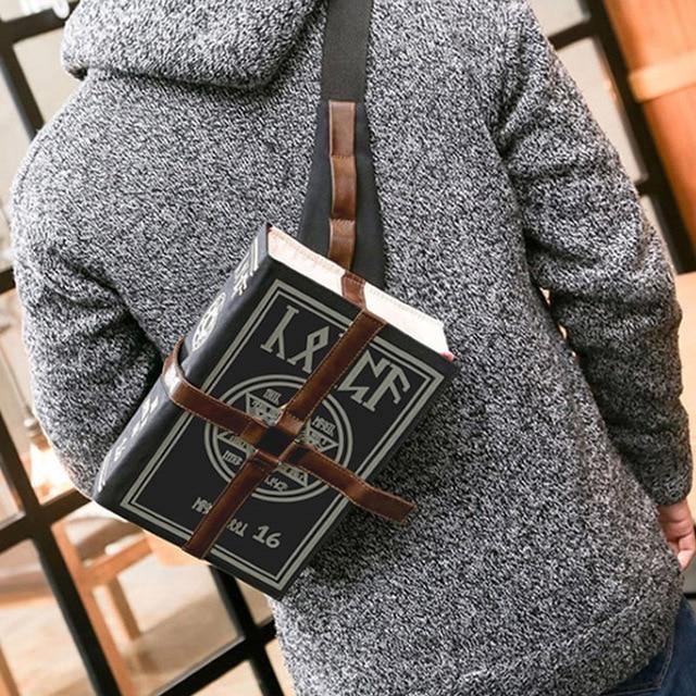 Gothic Magical Spell Book Messenger Crossbody Bag-xinru