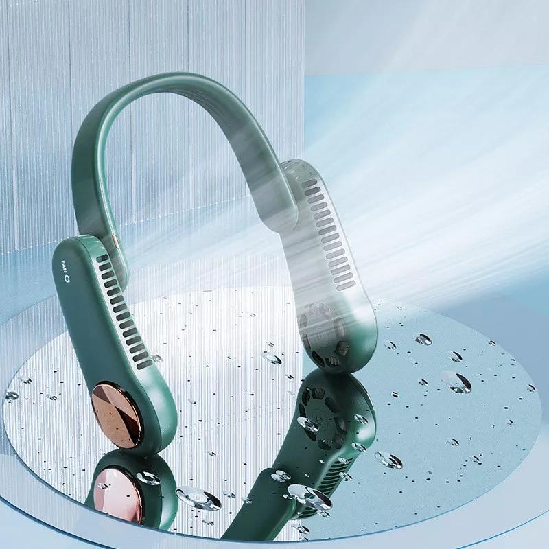 Upgraded Portable Neck Fan 350鎺砇otation Bladeless Personal Neck Fan-xinru