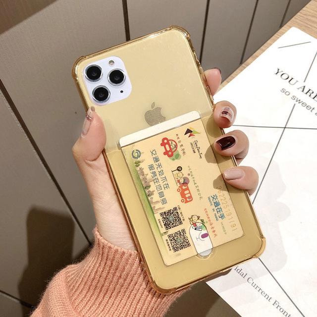 Clear Case with Card Holder-xinru