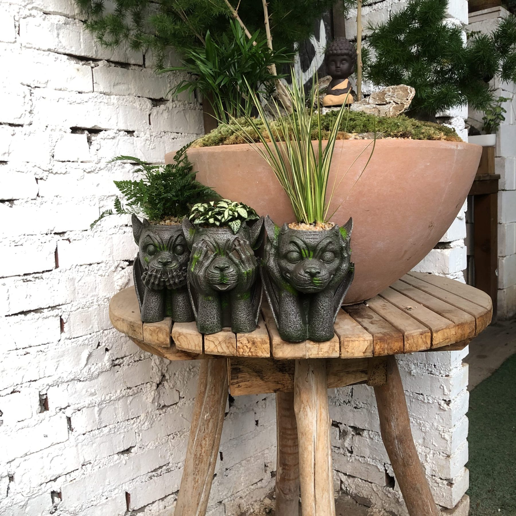 3 Styles Funny Resin Garden Plant Pot-xinru