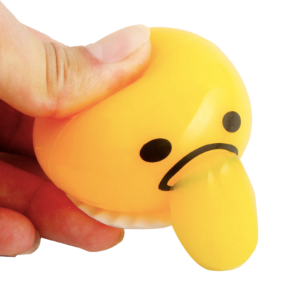 Egg Yolk Yellow Goop With Squishy Stress Ball Puking Toy Funny-xinru