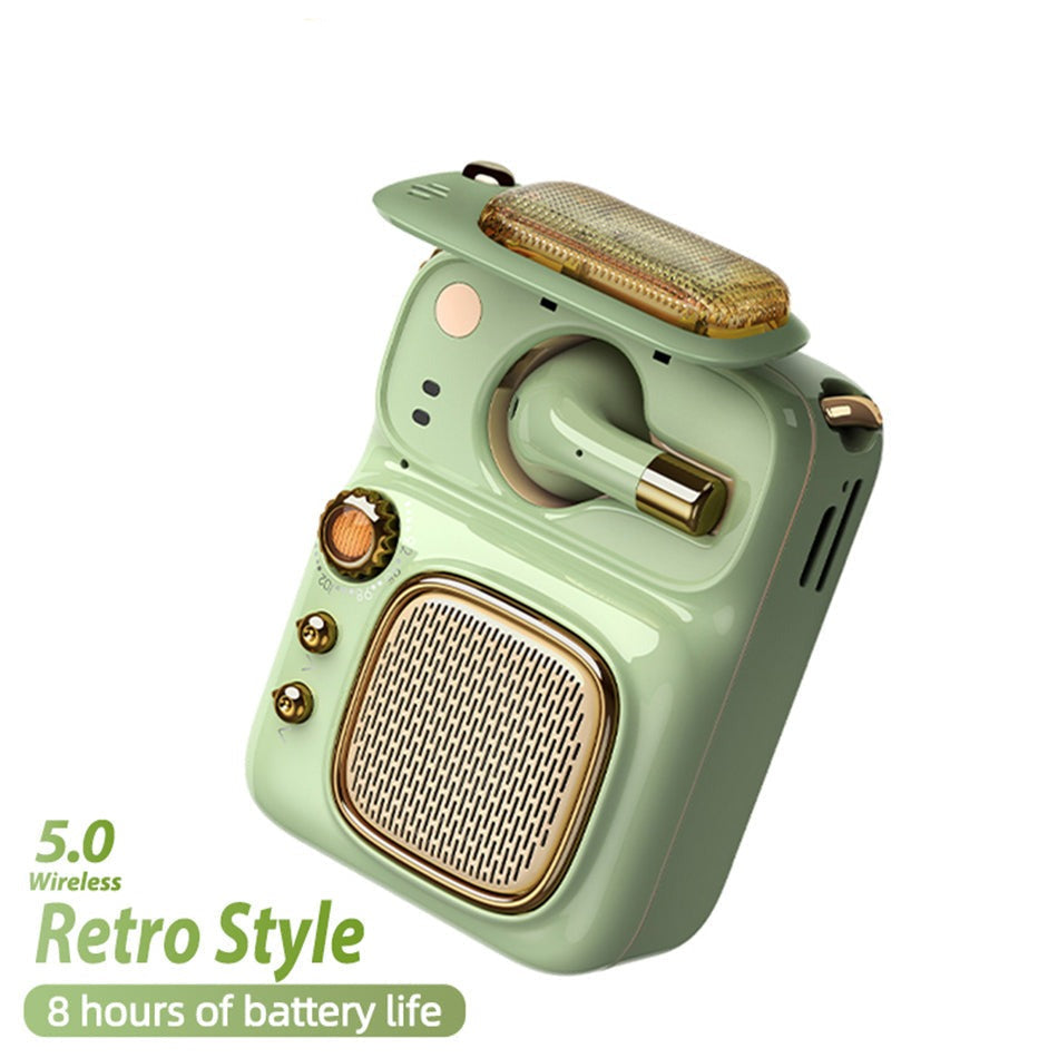Portable Wireless Bluetooth Speaker Retro Mini Speaker-xinru