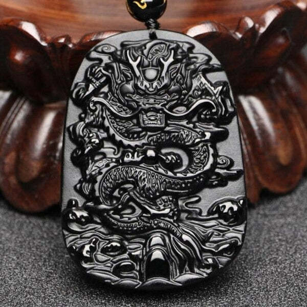 Tibetan Black Obsidian Amulet-xinru shop