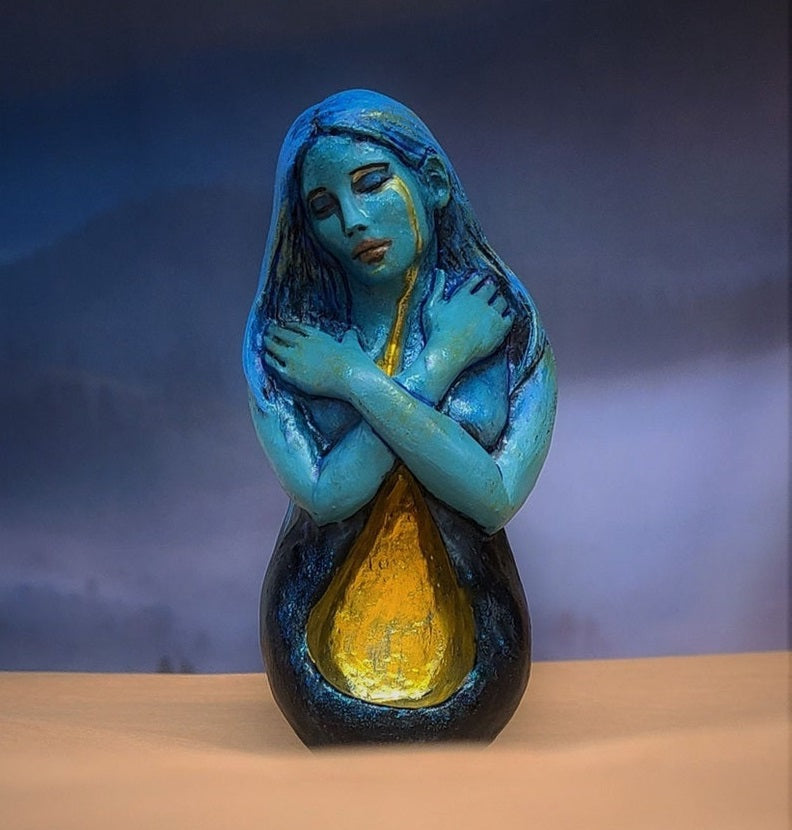 Healing Goddess Sculpture Self Love Statue By Shaping Spirit-xinru