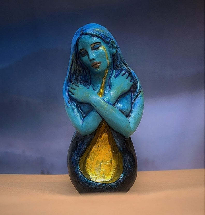 Healing Goddess Sculpture Self Love Statue By Shaping Spirit-xinru