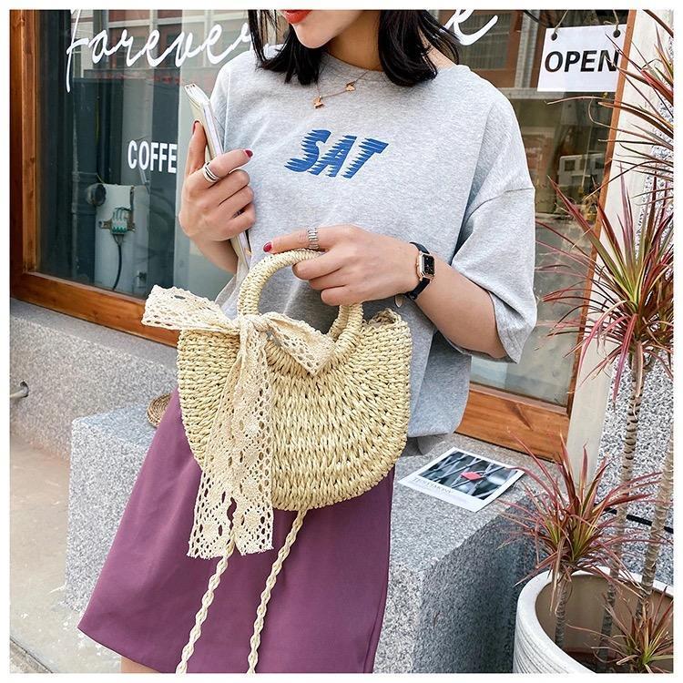 ストローバッグショルダーメッセンジャーバッグ-xinru shop