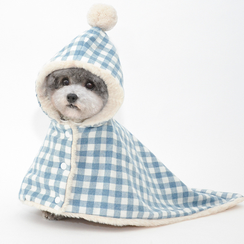 Pajamas Clothes for Small Dogs | Winter Warm Sleeping Cover Cotton Fleece Cloak-xinru