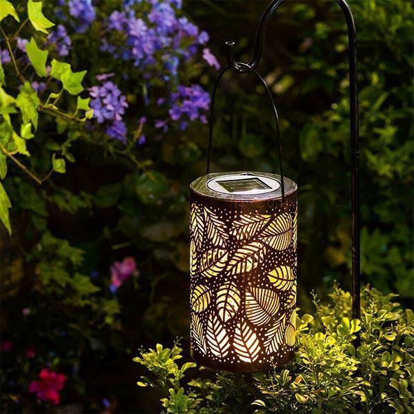 Solar Leaf Pattern Lantern Light-xinru shop