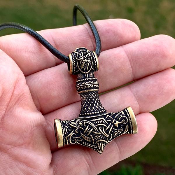 Midgard Mjolnir - Bronze or Sterling Silver-xinru shop