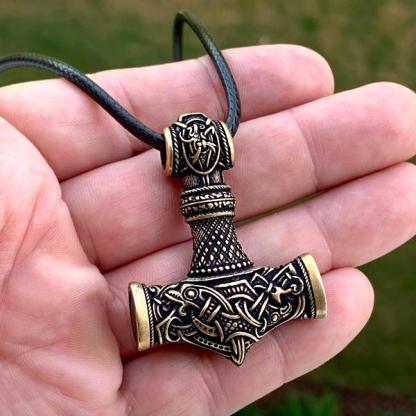Midgard Mjolnir - Bronze or Sterling Silver-xinru shop