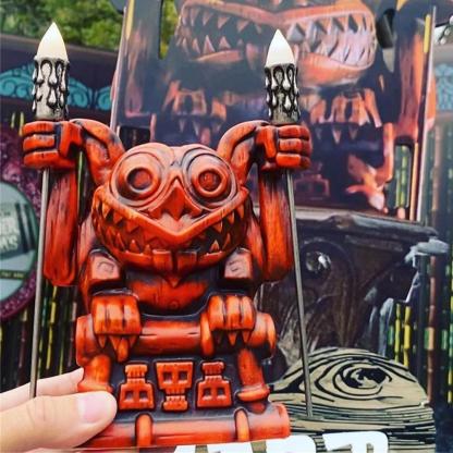 Retro Tiki Figure Statue Hawaii Totem Outdoor Resin Garden Decoration-xinru