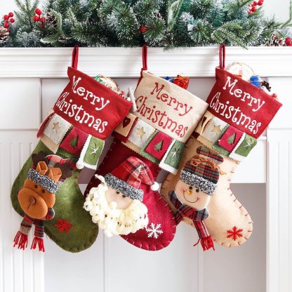 Christmas Stocking Large Candy Bags Christmas Decorations-xinru shop
