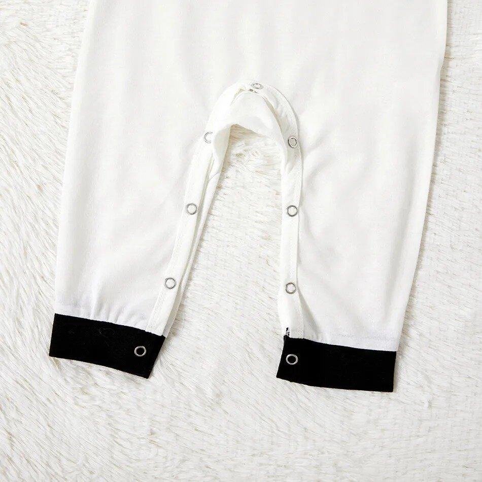 Plus Size Christmas Penguin on Sleigh and Letter Print Family Matching Raglan Long-sleeve Plaid Pajamas Sets-xinru shop