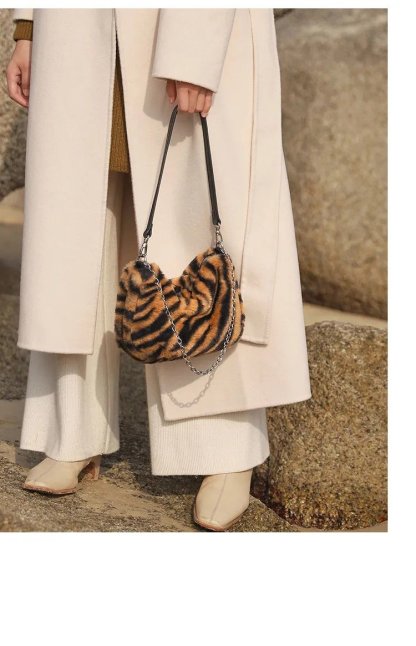 ヒョウ柄のファッションショルダーバッグ-xinru shop