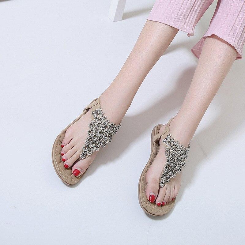 Women Summer Beach Peacock Flip Flop Female Sandals-xinru