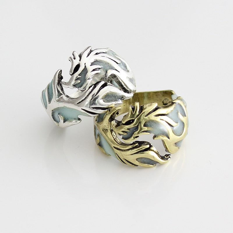 Hypoallergenic Luminous Dragon Ring  Favors For Women and Men-xinru