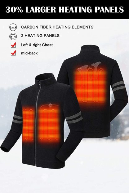 Men's Heated Sweater with Battery Pack 7.4V-xinru shop