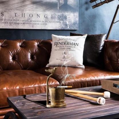 Retro Iron Ashtray Faucet Deer Bird-xinru shop