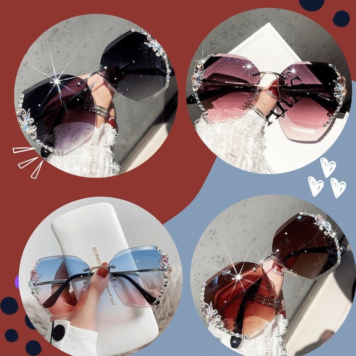 Woman Diamond Sunglasses For Beach Summer-xinru