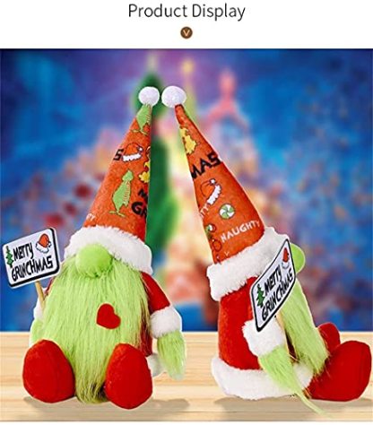 Christmas Grinch Gnome Decorations-xinru shop