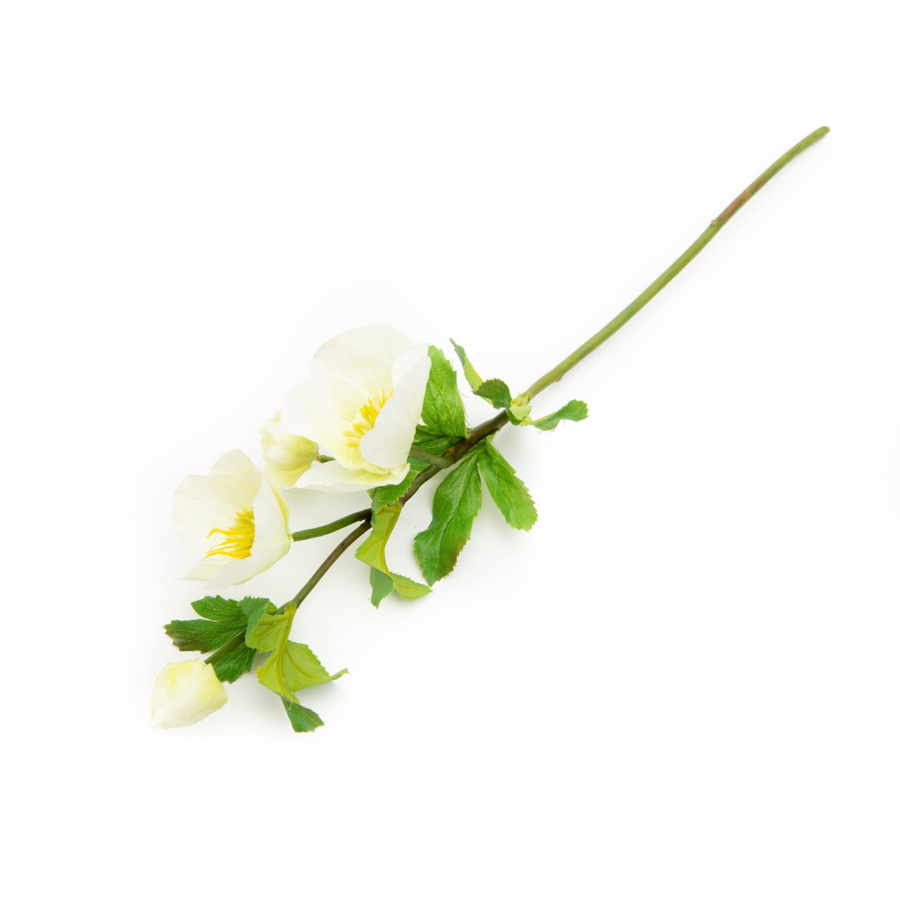 Artificial White Winter Hellebore 18"-xinru shop