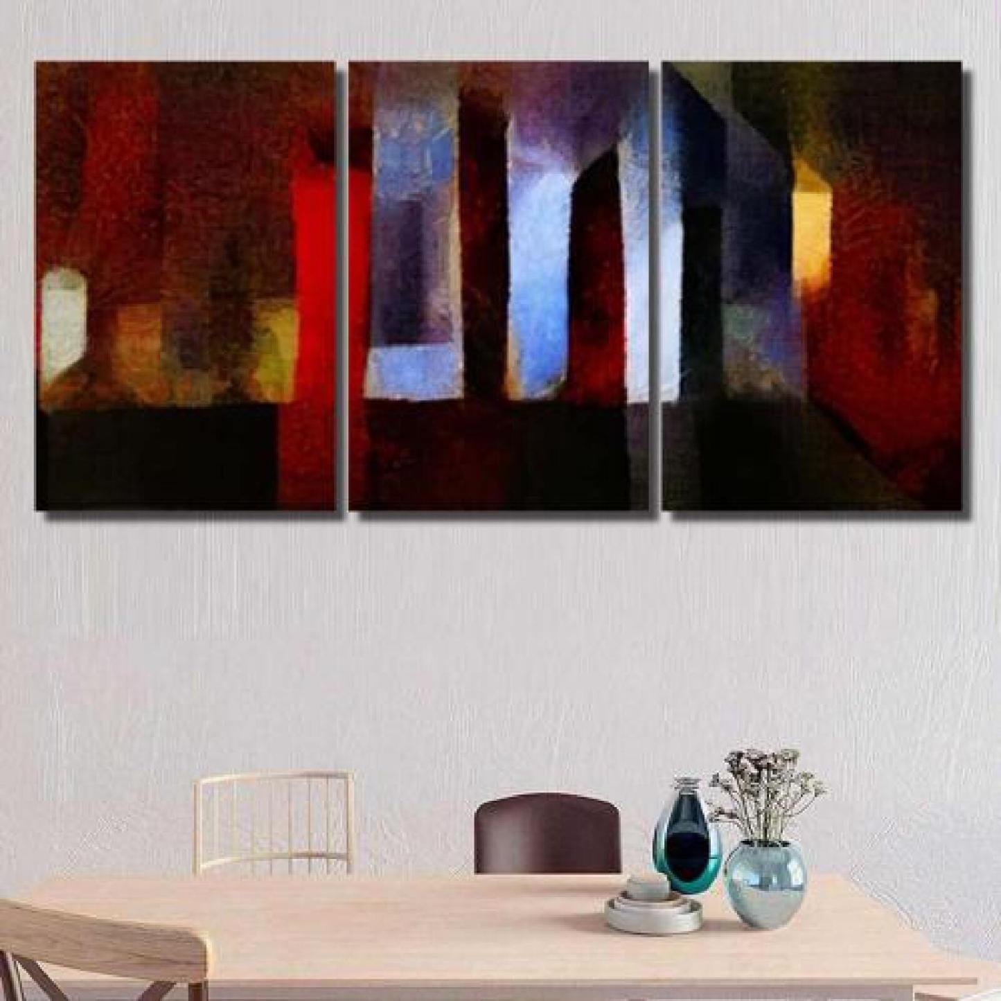 City Abstract Panorama Style Piet Mondrian-xinru shop