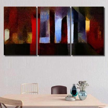 City Abstract Panorama Style Piet Mondrian-xinru shop